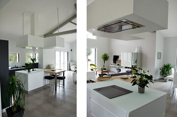 Rénovation et aménagement d'une cuisine dans une maison contemporaine près de Nantes